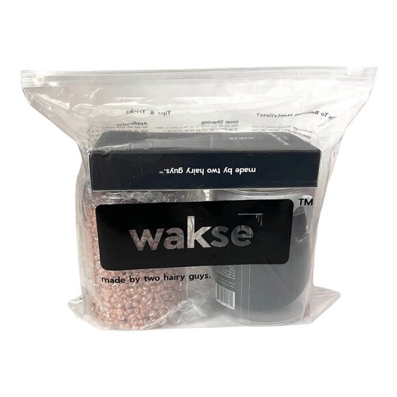 Wakse Hard Wax Beans Melting Pot Applicator Face & Body Caramel Brulee NEW - Picture 2 of 10